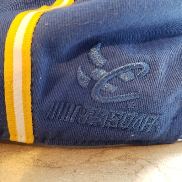 Nascar Kenny Irwin Racing Hat Cap 97 Adjustable 100% Cotton Blue White Gold EUC - Picture 8 of 10